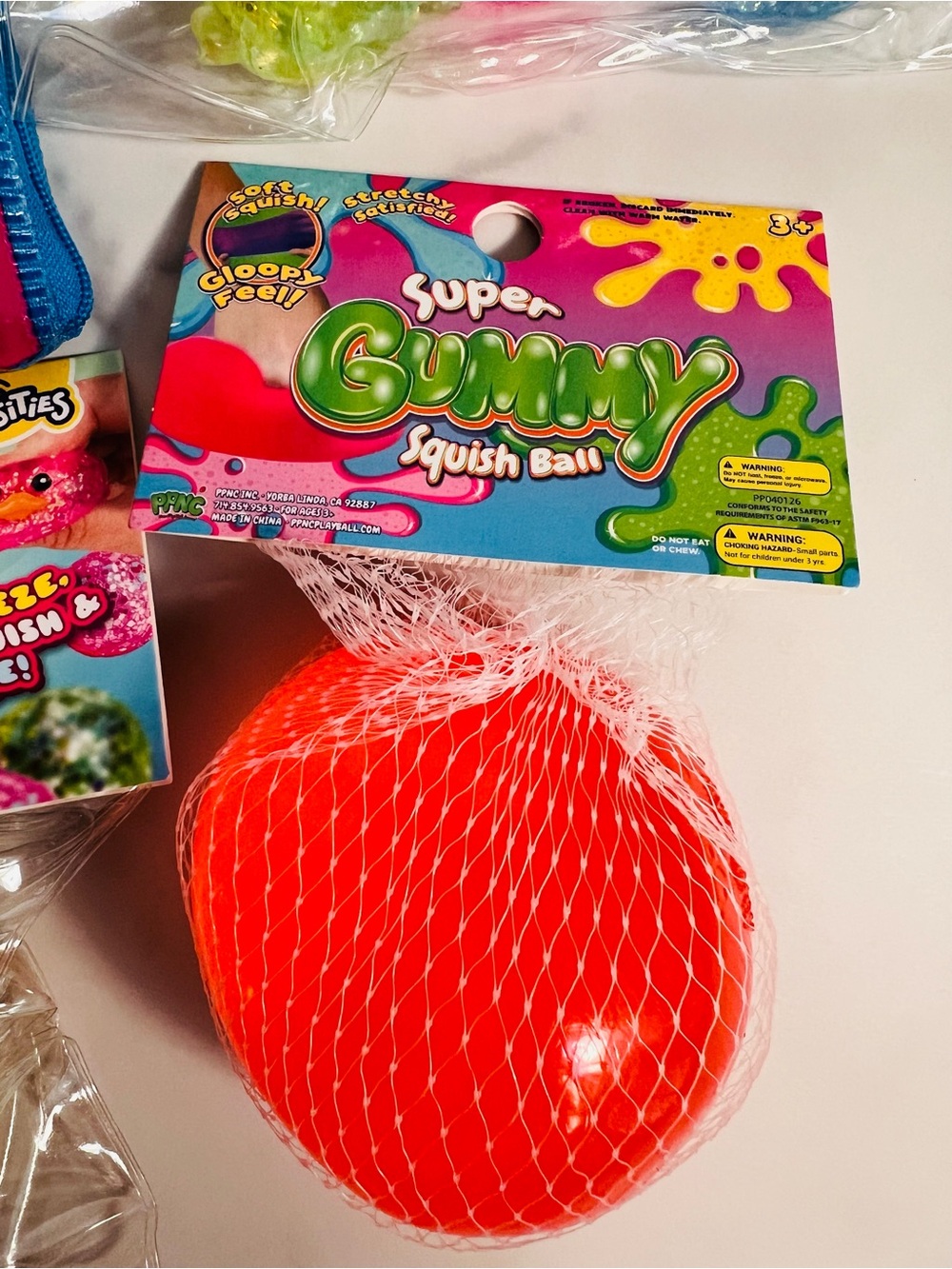 Sugar Swaps Triplets Frogs & Twinsie Chicks, Super Gummy Squish Ball, Taba Jelly - Picture 3 of 5